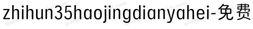 zhihun35haojingdianyahei字体转换