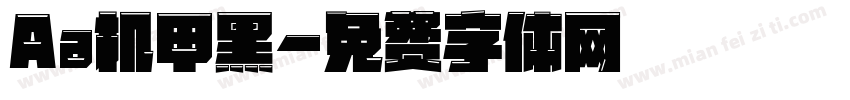 Aa机甲黑字体转换