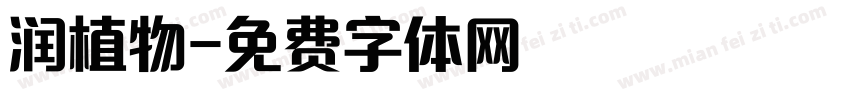 润植物字体转换