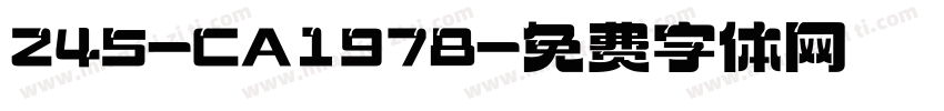 245-CA1978字体转换