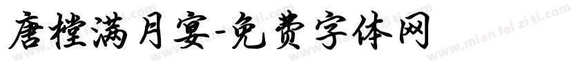 唐樘满月宴字体转换