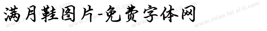 满月鞋图片字体转换