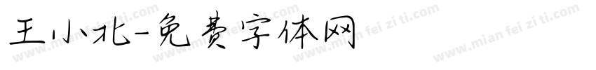 王小北字体转换