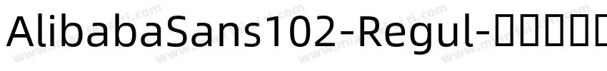 AlibabaSans102-Regul字体转换