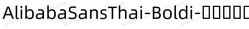 AlibabaSansThai-Boldi字体转换
