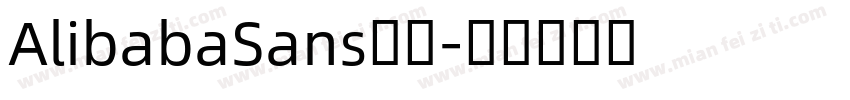 AlibabaSans字体字体转换