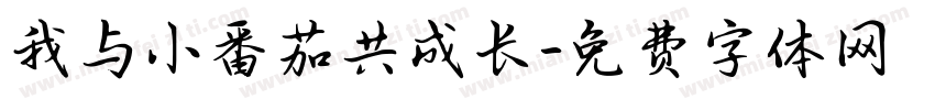 我与小番茄共成长字体转换