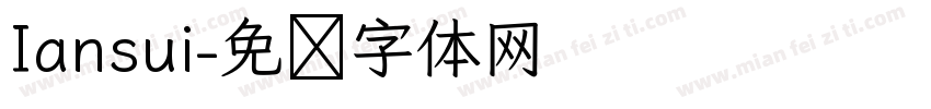 Iansui字体转换
