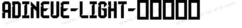 adiNeue-Light字体转换