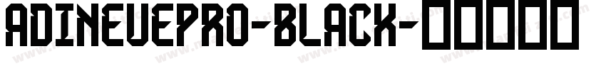 adineuepro-black字体转换