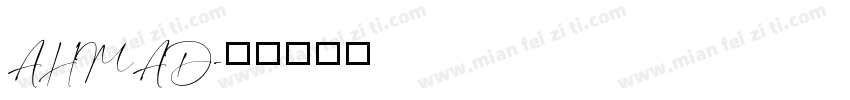AHMAD字体转换