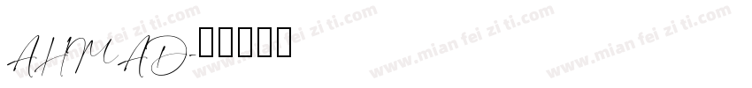 AHMAD字体转换