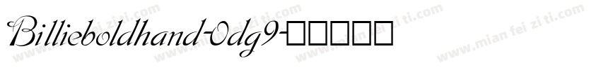Billieboldhand-0dg9字体转换