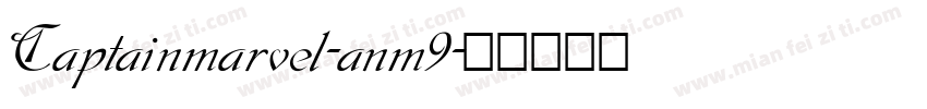 Captainmarvel-anm9字体转换