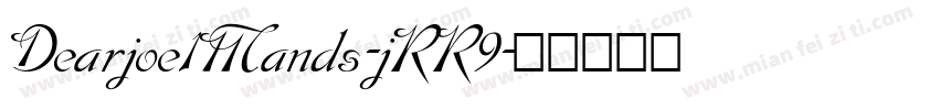 Dearjoe1Mands-jRR9字体转换