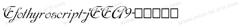 Efothyroscript-jEEA9字体转换
