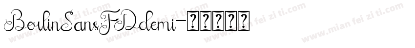 BerlinSansFDdemi字体转换