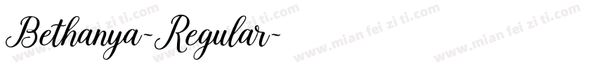 Bethanya-Regular字体转换