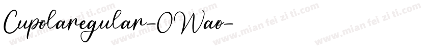 Cupolaregular-0Wao字体转换