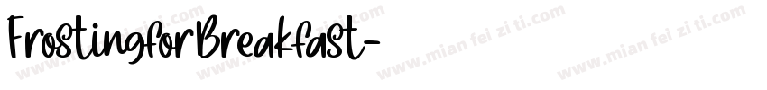 FrostingforBreakfast字体转换