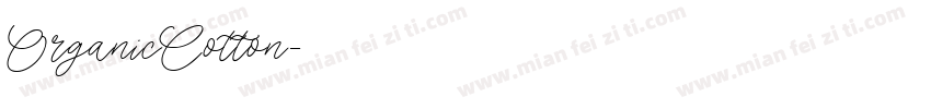 OrganicCotton字体转换