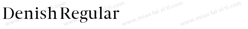 Denish-Regular字体转换