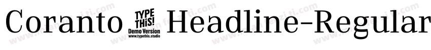 Coranto2Headline-Regular字体转换