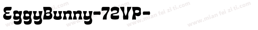 EggyBunny-72VP字体转换
