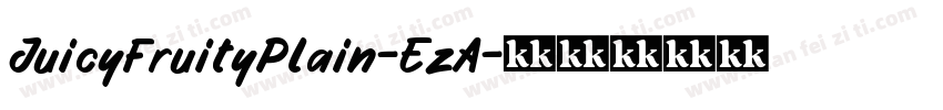 JuicyFruityPlain-EzA字体转换