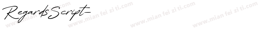 RegardsScript字体转换