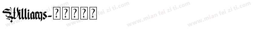 Williams字体转换