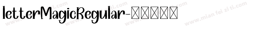 letterMagicRegular字体转换
