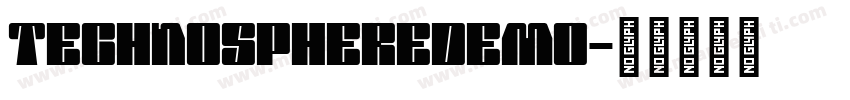 TechnoSphereDemo字体转换