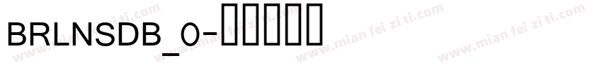 BRLNSDB_0字体转换
