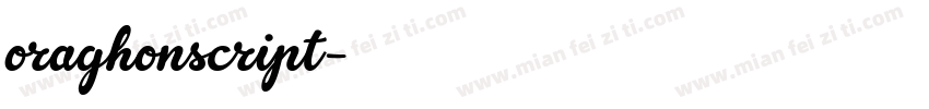 oraghonscript字体转换