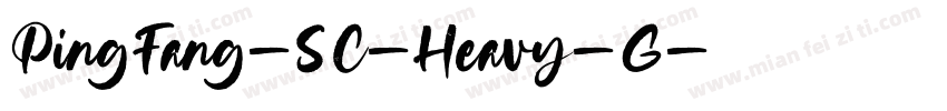 PingFang-SC-Heavy-G字体转换