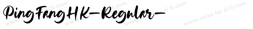 PingFangHK-Regular字体转换