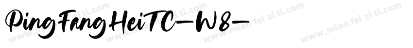PingFangHeiTC-W8字体转换