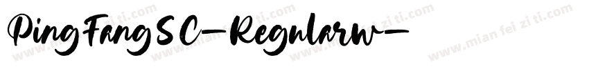 PingFangSC-Regularw字体转换