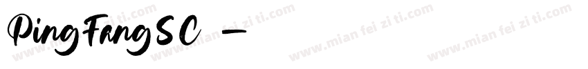 PingFangSC已读字体转换