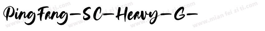 PingFang-SC-Heavy-G字体转换