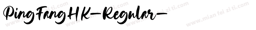 PingFangHK-Regular字体转换