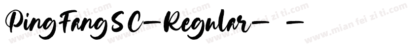 PingFangSC-Regular-常规字体转换