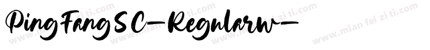 PingFangSC-Regularw字体转换