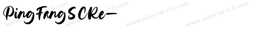 PingFangSCRe字体转换
