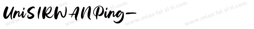 UniSIRWANPing字体转换