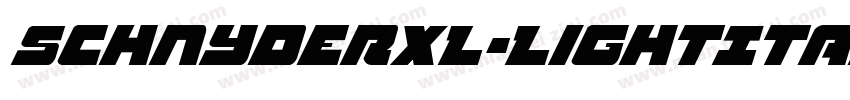 SchnyderXL-LightItal字体转换
