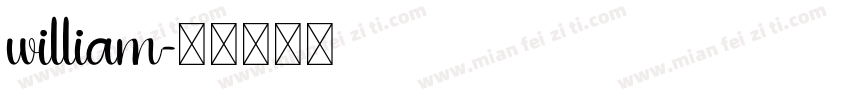 william字体转换