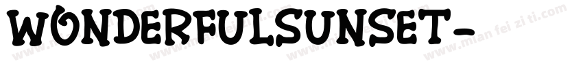 WonderfulSunset字体转换