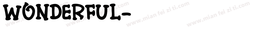wonderful字体转换